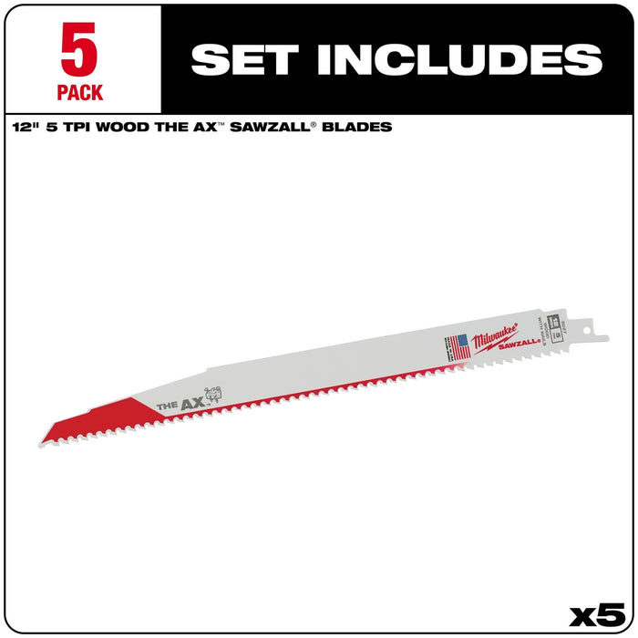 Milwaukee SAWZALL® The AX Nail Embedded Wood Blades