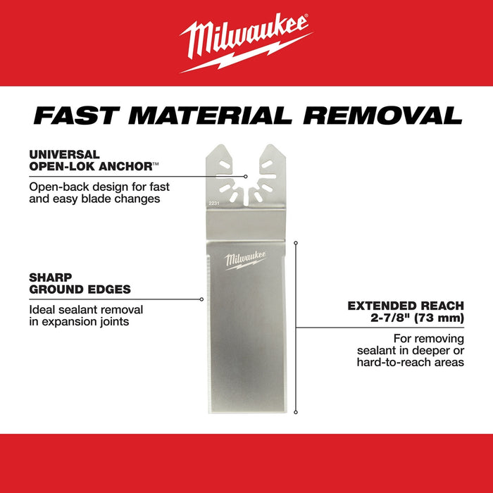 Milwaukee OPEN-LOK Wide Sealant Cutting Blades (5 Pack)