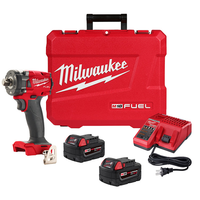 Milwaukee M18 FUEL Cordless 1/2" Compact Impact Wrench with Pin Detent Kit