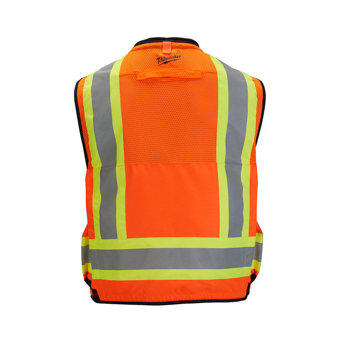Milwaukee Class 2 Surveyor's High Visibility Orange Safety Vest