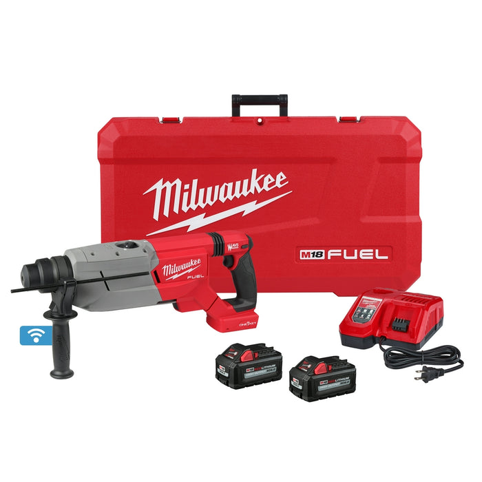 Milwaukee M18 FUEL 1-1/4” SDS Plus D-Handle Rotary Hammer Kit w/ ONE-KEY