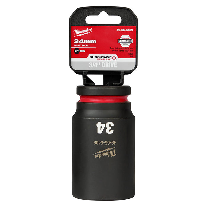 Milwaukee SHOCKWAVE Metric Impact Deep Socket 6-Point