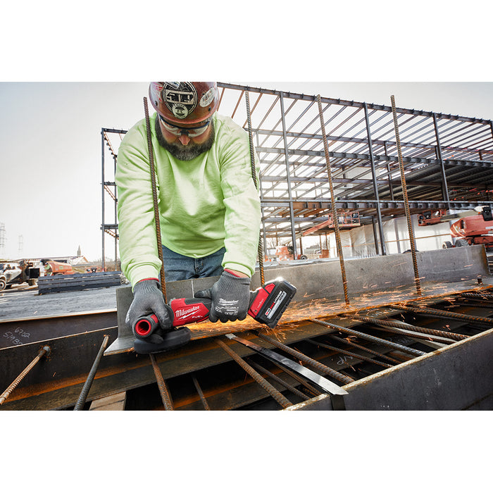 Milwaukee M18 FUEL  5" Braking Grinder w/ ONE-KEY Paddle Switch, No Lock