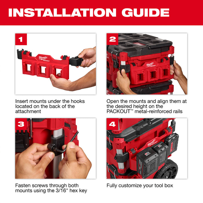 Milwaukee PACKOUT™ Tool Box Tray Attachment