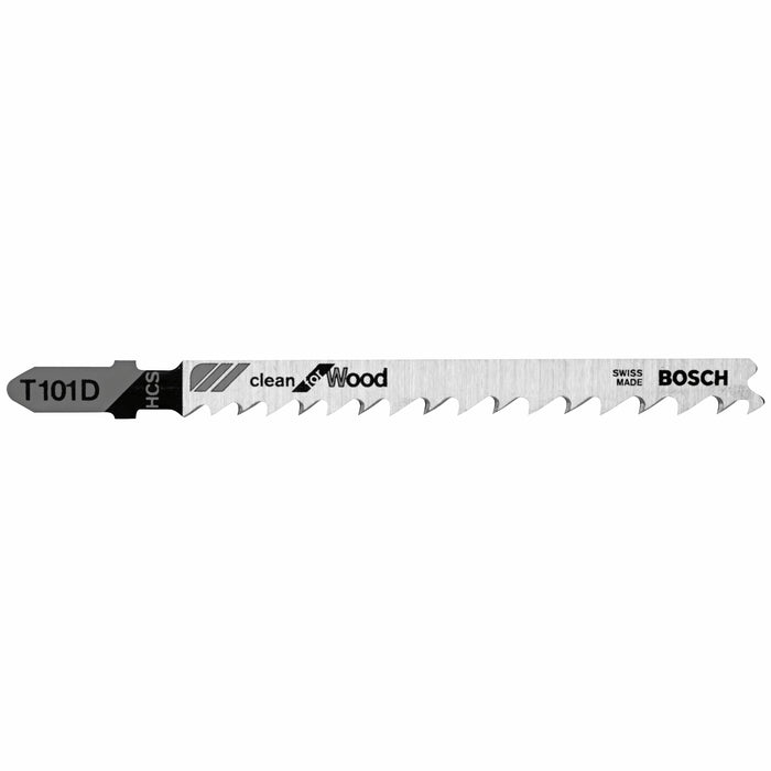 Bosch 100 pc. 4" 6 TPI Clean For Wood T-Shank Jig Saw Blades