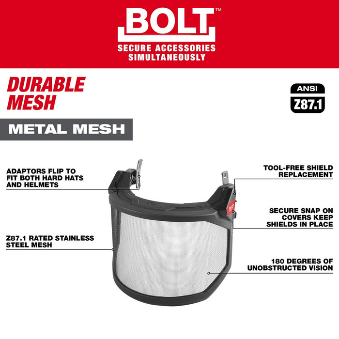 Milwaukee BOLT™ Metal Mesh Full Face Shield