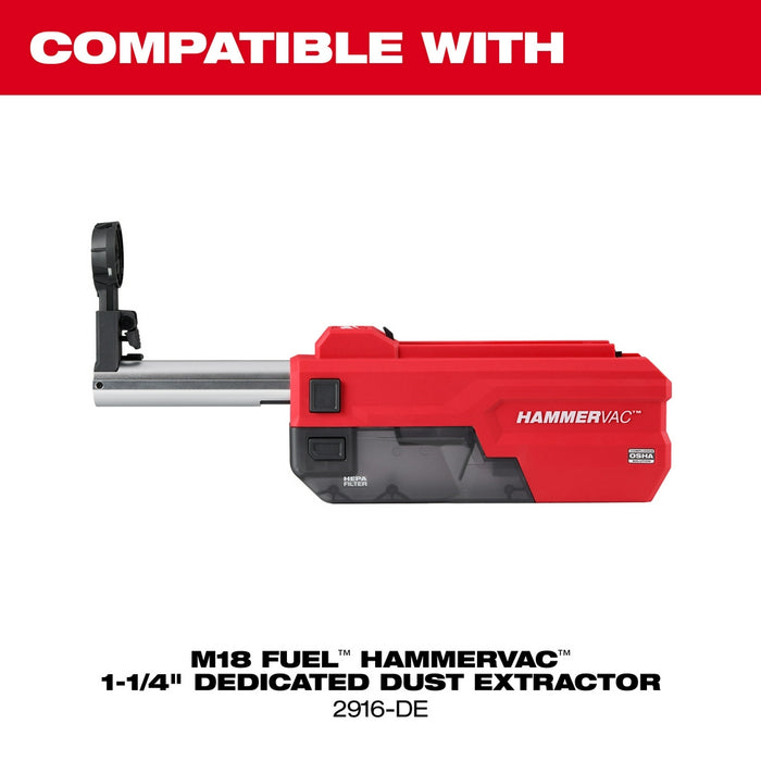 Milwaukee M18 FUEL 1-1/4” SDS Plus D-Handle Rotary Hammer Kit w/ ONE-KEY