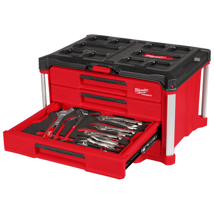 Milwaukee 64 pc. PACKOUT 4-Drawer Tool Box Hand Tool Set