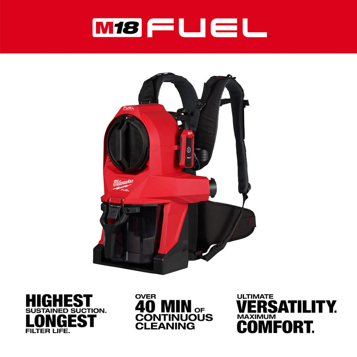 Milwaukee M18 FUEL 3-in-1 Backpack Vacuum
