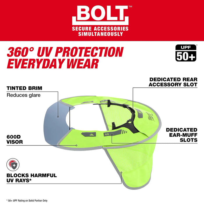 Milwaukee BOLT Sun Visor w/ Sunshade