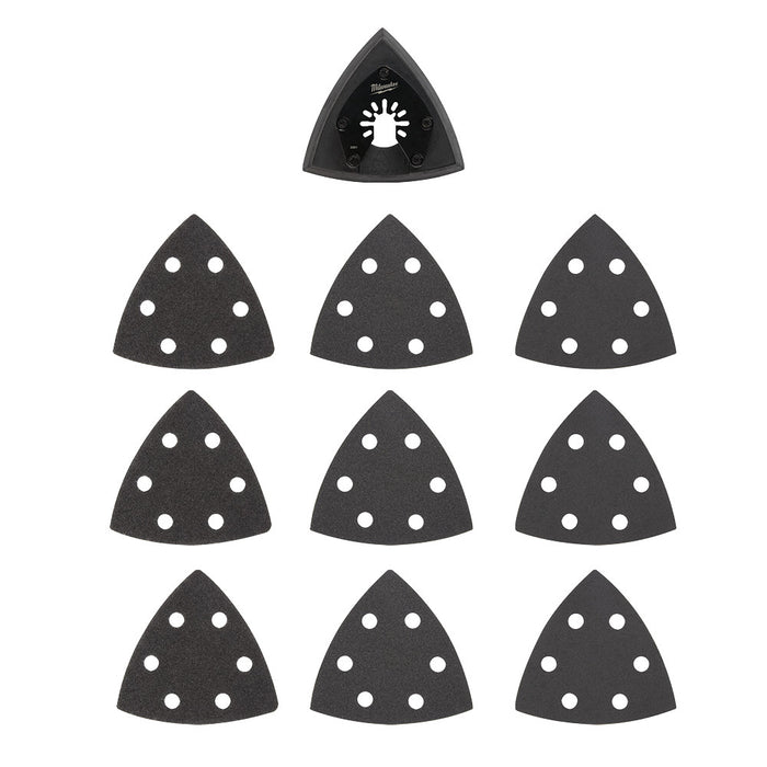 Milwaukee OPEN-LOK 3-1/2" Sanding Pad & Paper Variety Set