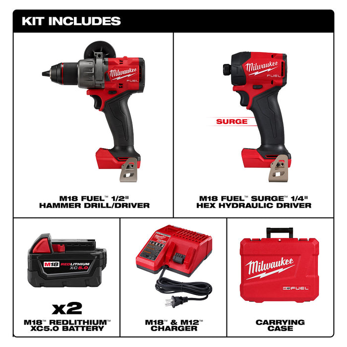Milwaukee M18 FUEL 2-Tool Combo Kit