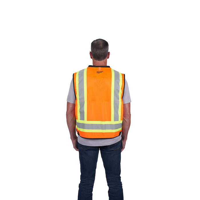 Milwaukee Class 2 Surveyor's High Visibility Orange Safety Vest