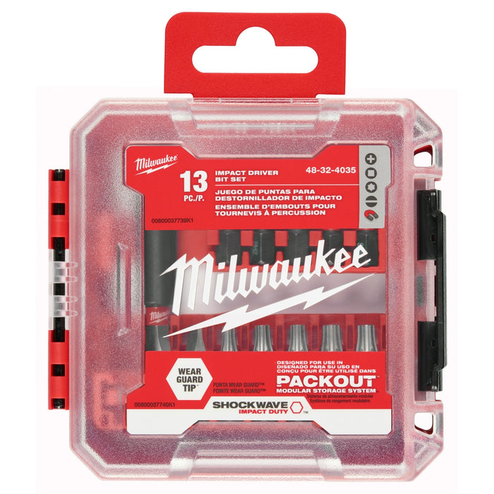 Milwaukee SHOCKWAVE Impact Duty Driver Bit Set - 13 pc.
