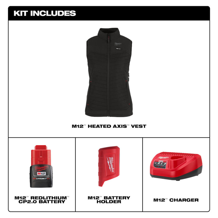 Milwaukee M12 NEXT GEN AXIS Women's Heated Vest Kit