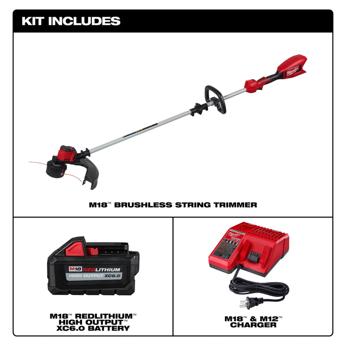 Milwaukee M18 Brushless String Trimmer Kit