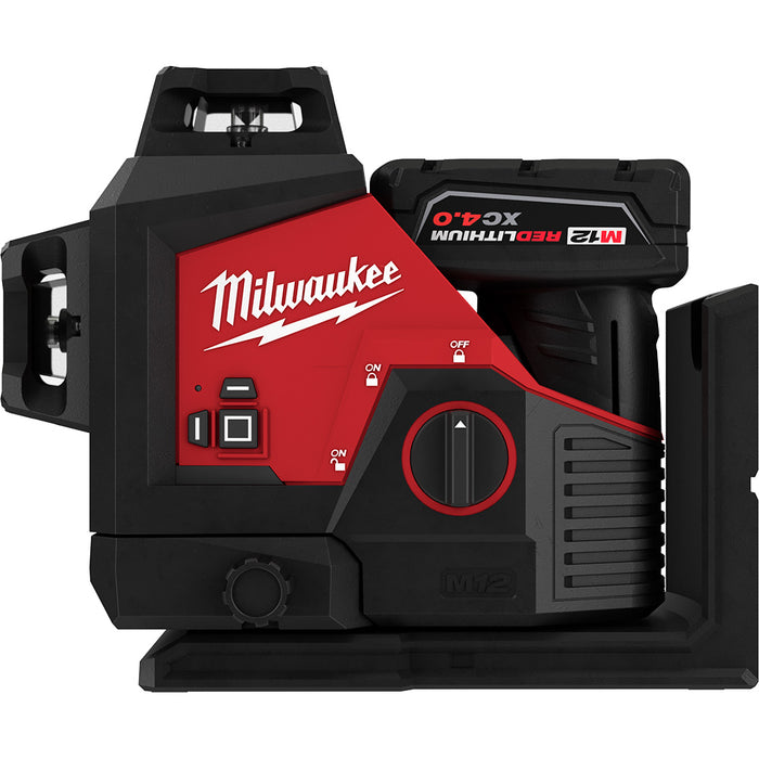 Milwaukee M12 Cordless Green 360-Degree 3-Plane Laser Kit