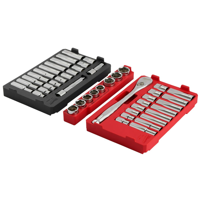 Milwaukee PACKOUT 47PC 1/2" Drive Ratchet & Socket Set