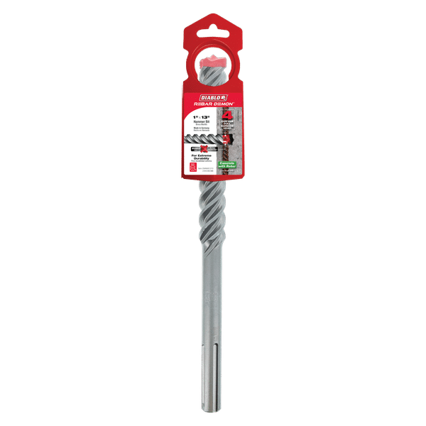 Diablo Rebar Demon™ SDS MAX 4-Cutter Carbide Tip Hammer Drill Bit