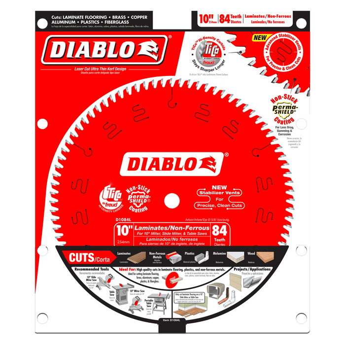 Diablo 10" x 72T TrexBlade™ Saw Blade For Composites and Plastic