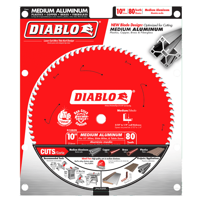 Diablo Mitre Saw Blade For Medium Aluminum