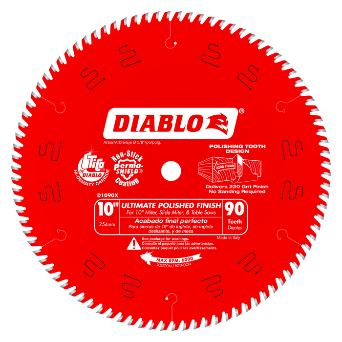 Diablo Ultimate Polished Finish Saw Blade For Wood