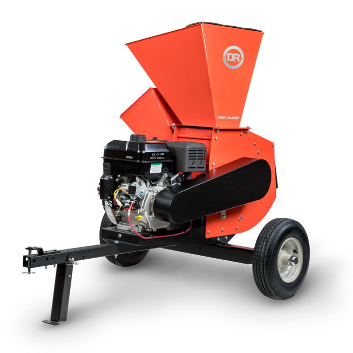 DR PRO XL520 12HP Gas Powered Tow Behind Chipper Shredder