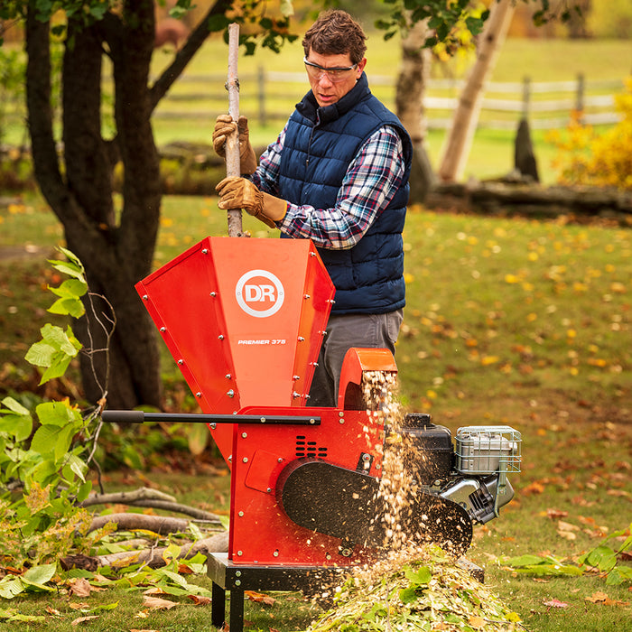 DR PREMIER 375 Self-Feeding Gas Powered Wood Chipper