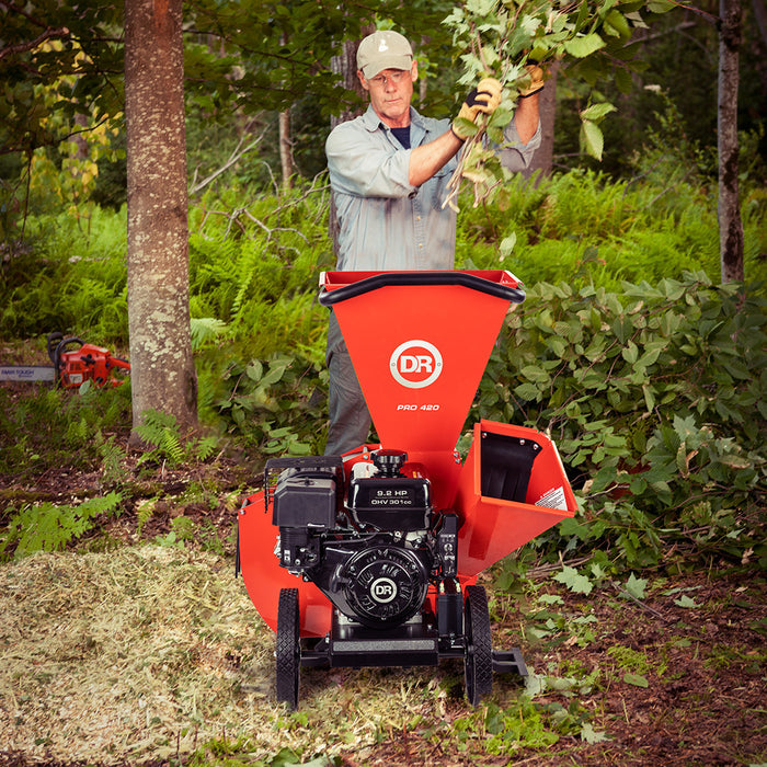 DR PRO 420 9.2HP Gas Powered Chipper Shredder