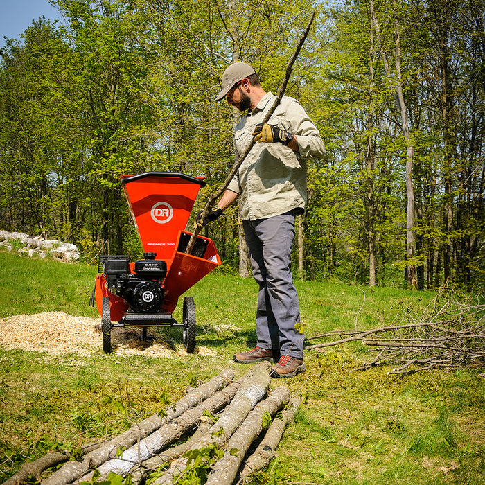 DR PREMIER 320 6.6HP Gas Powered Chipper Shredder