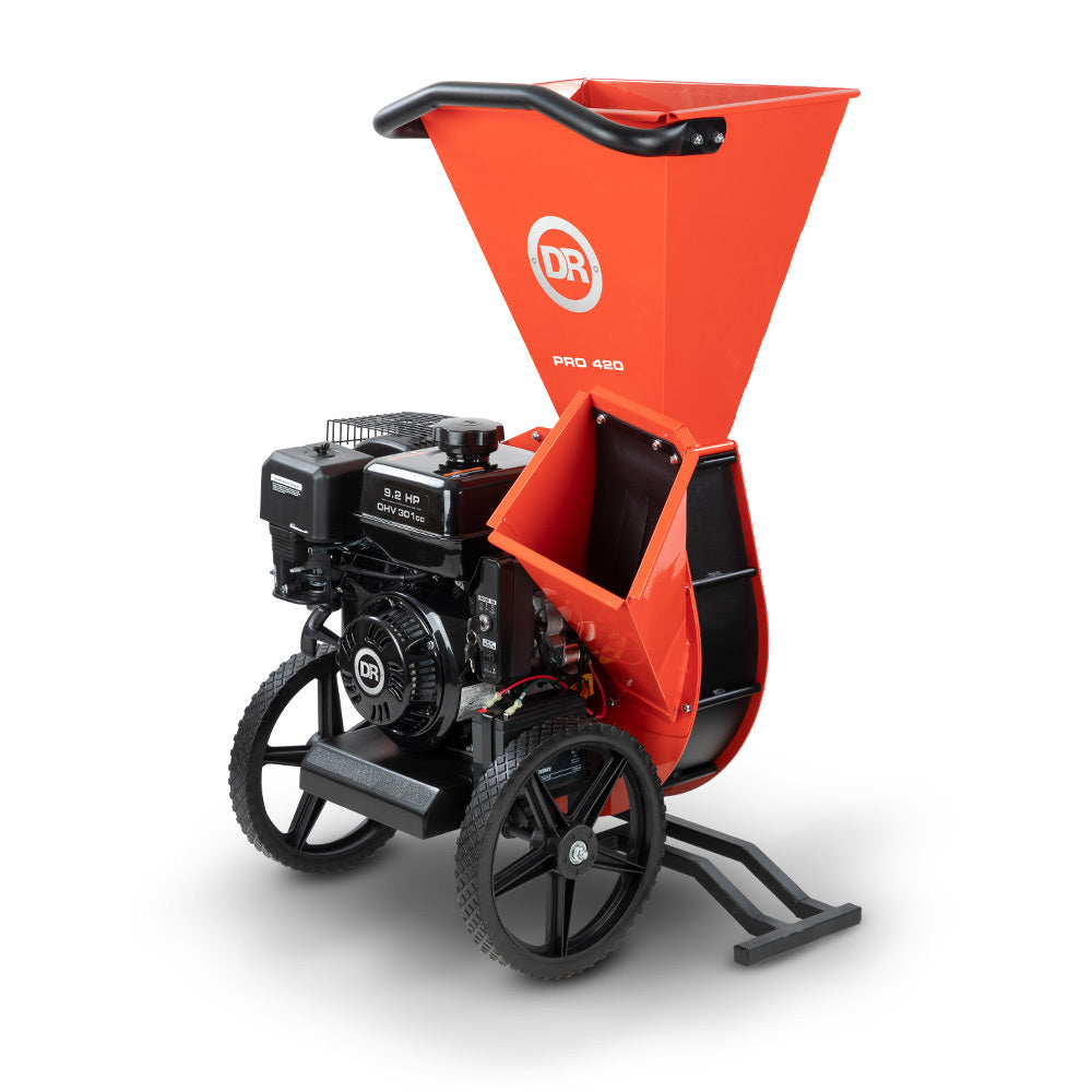 DR PRO 420 9.2HP Gas Powered Electric Start Chipper Shredder ...