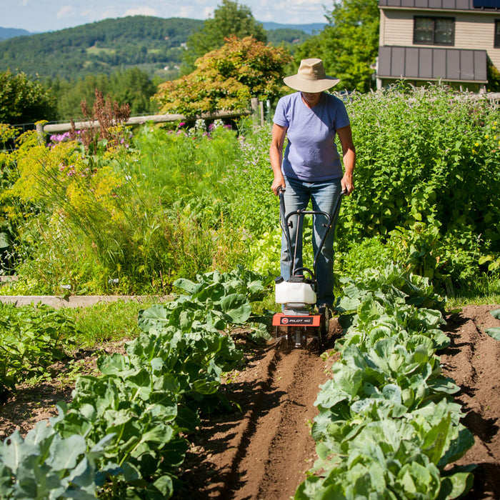 DR PILOT 4C 4-Cycle Mini Gas Powered Tiller Cultivator