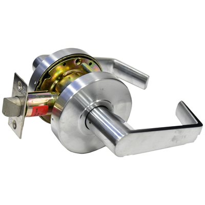 Door Lock Lever Set Passage Satin Chrome (Commercial)