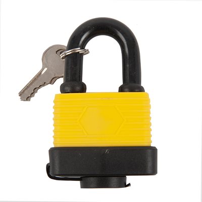 Laminated Padlock w/ Plastic Cover Plated