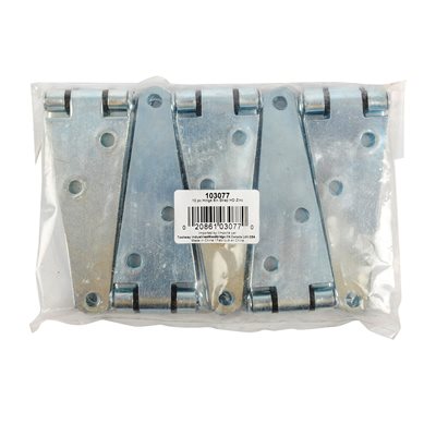 10 pc. Heavy Duty Door Hinge Straps Zinc - 4"