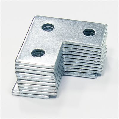 10PK Flat Corner Braces