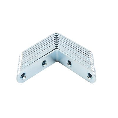 10PK Flat Corner Braces