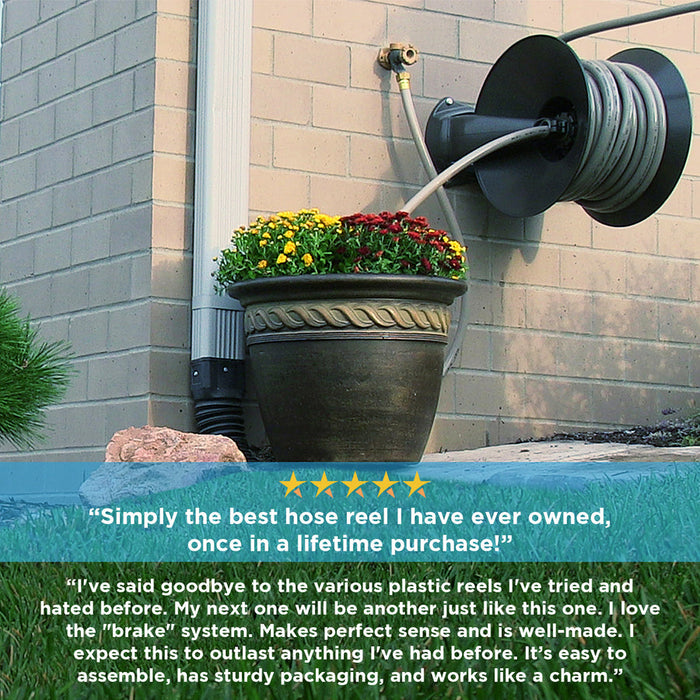 Eley Wall Mount Garden Hose Reel