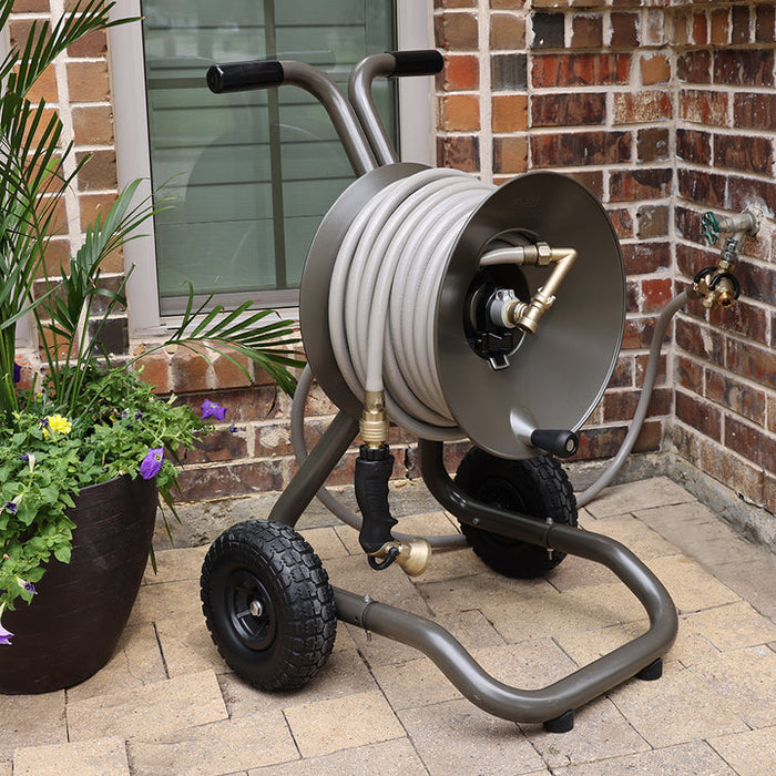 Eley 2-Wheel Garden Hose Reel Cart