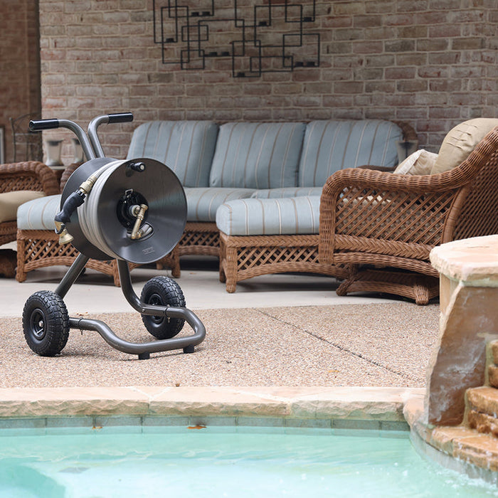 Eley 2-Wheel Garden Hose Reel Cart