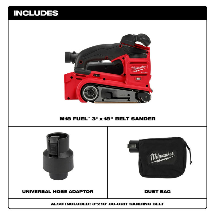 Milwaukee M18 FUEL Cordless Belt Sander - Tool Only