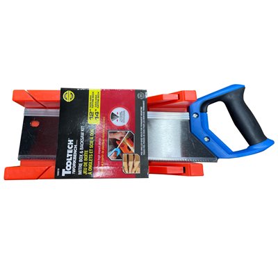 Tooltech 12" Mitre Box & 14" Back Saw Kit