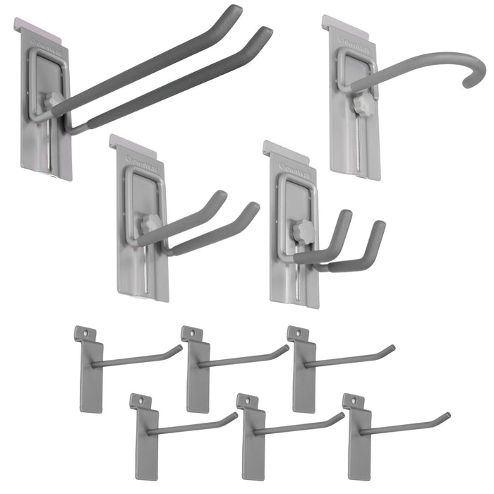 Crownwall 10 Piece Hook Kit Slatwall Accessory