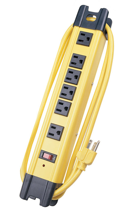 Voltec 6 Outlet Metal Power Strip w/ Surge Protection