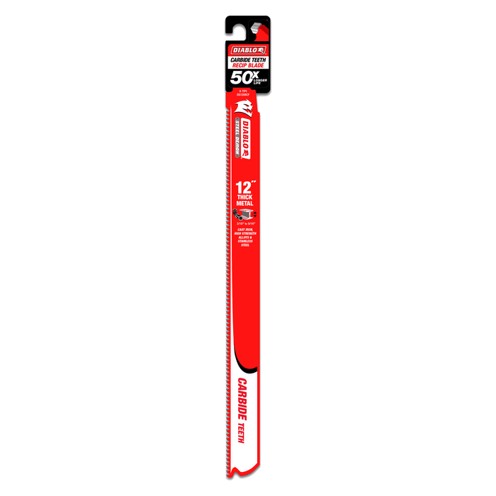 Diablo 8 TPI Steel Demon™ Carbide Tooth Thick Metal Reciprocating Saw Blade