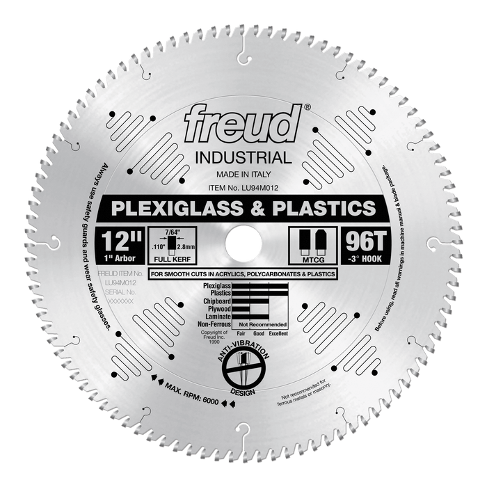 Freud Plexiglass & Plastic Saw Blade