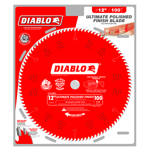 Diablo Ultimate Polished Finish Saw Blade For Wood