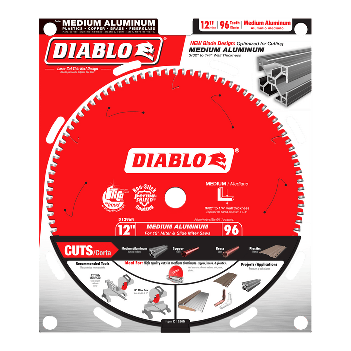 Diablo Mitre Saw Blade For Medium Aluminum