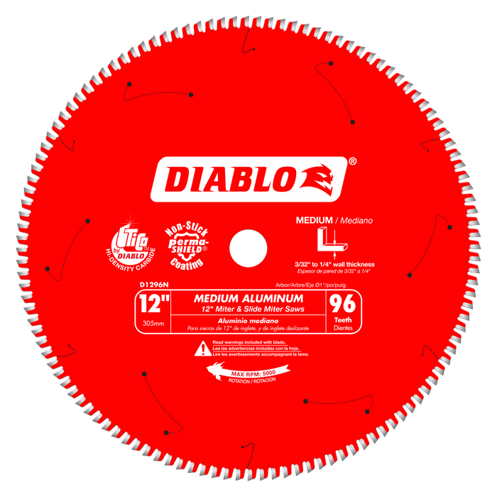 Diablo Mitre Saw Blade For Medium Aluminum