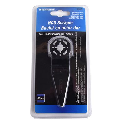 Tooltech HCS Pointed Scraper Oscillating Blade - 50mm x 28mm